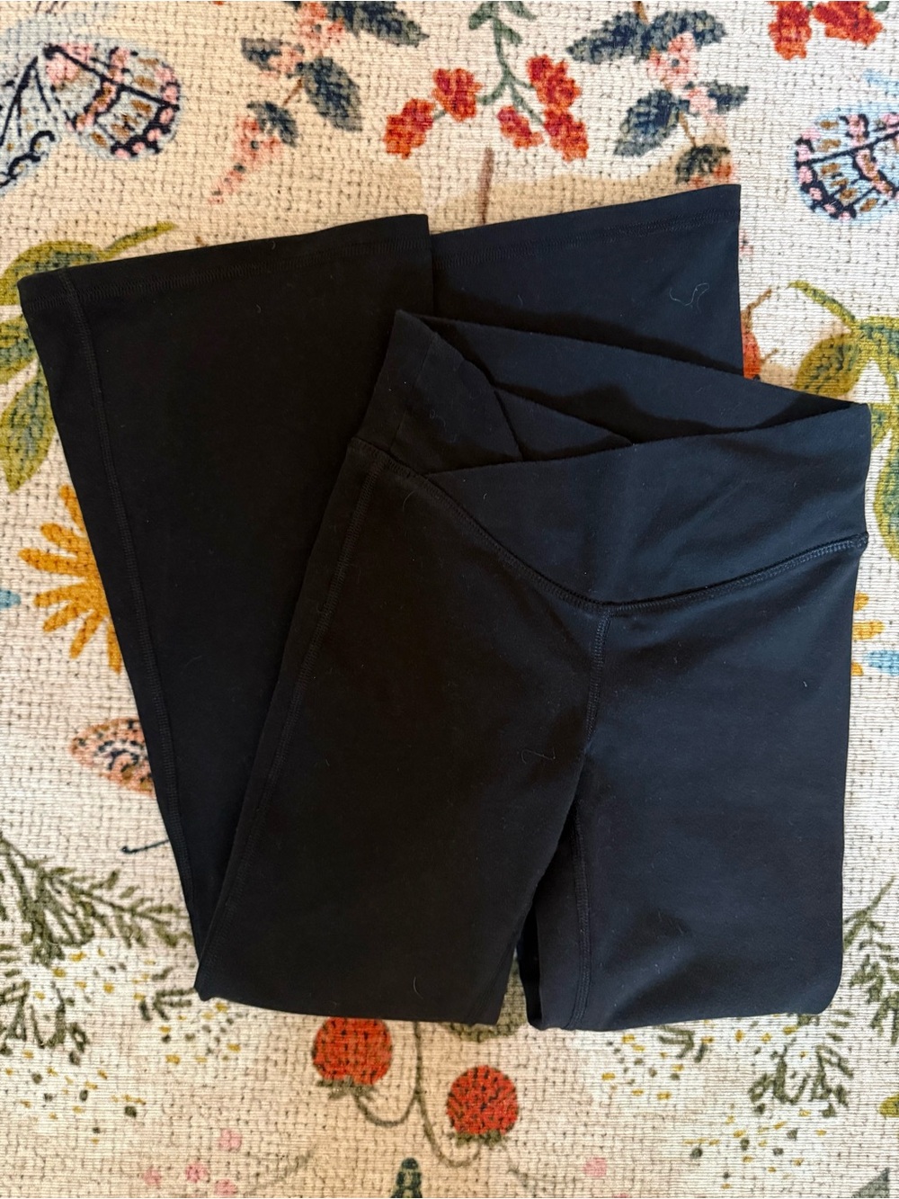 Girls Old Navy Flare Black Leggings Sz S